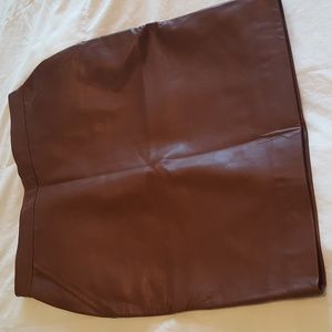 NWT Brown Leather Skirt Size 8